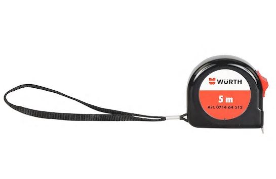 Tape measure (WURTH) WURTH 5M/16MM (071464 512)
